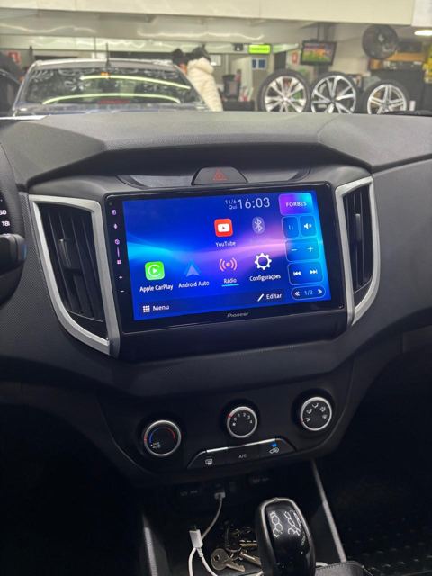 Central multimídia Pioneer em Hyundai Creta